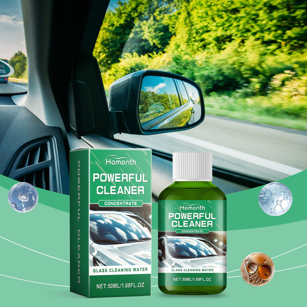 HOMONTH Automotive Windshield Glass Film Cleaner