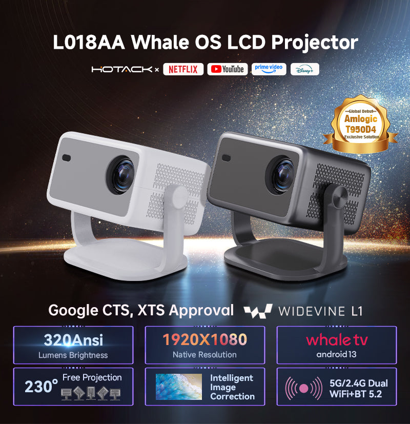 Projecteur LCD L018AA Whale OS 320 ANSI Lumens