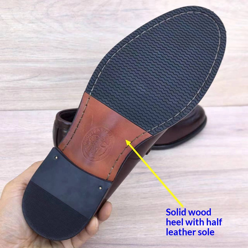 Chaussures pour hommes faites à la main