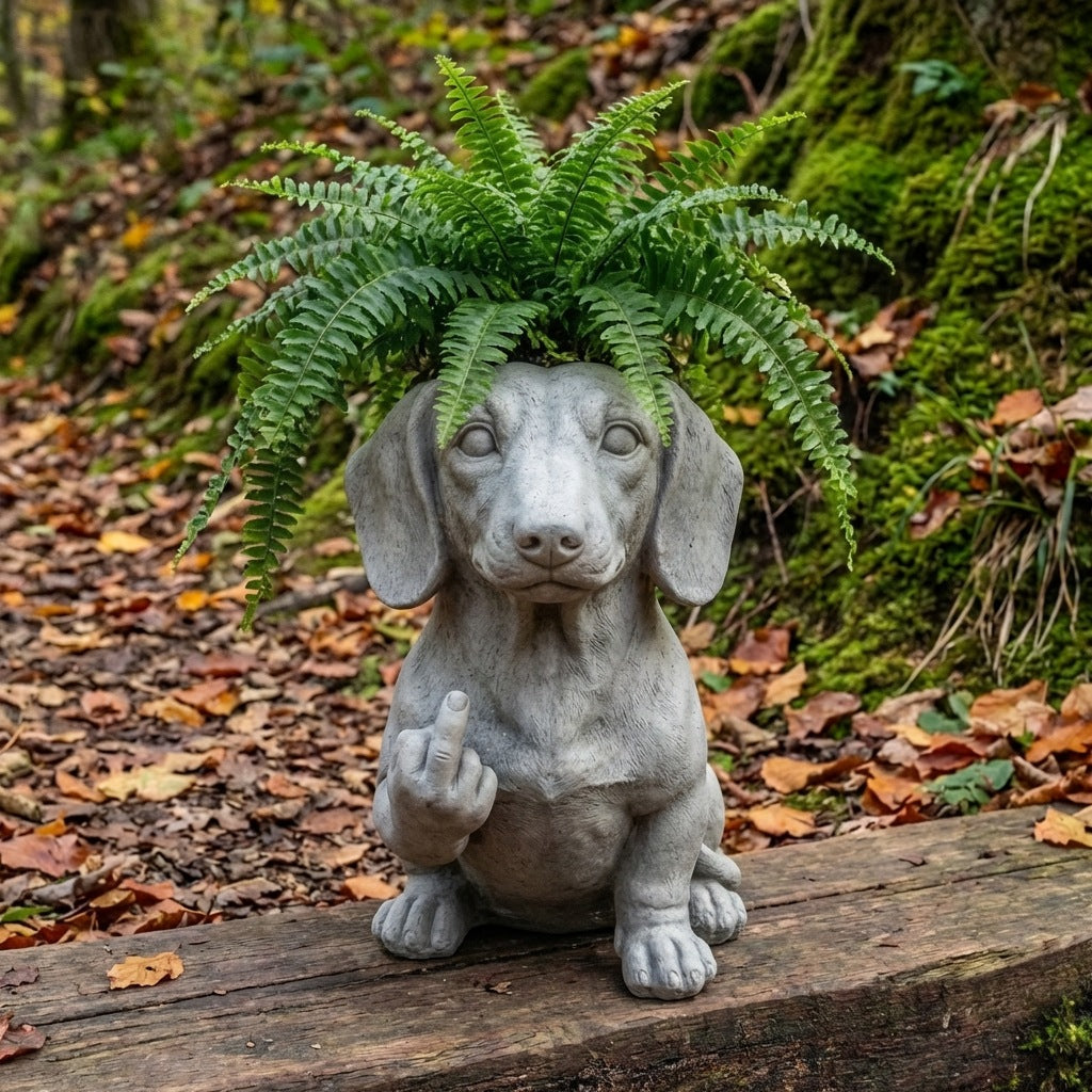 Pot de fleurs à doigts moyens pour animaux de métier de résine créative