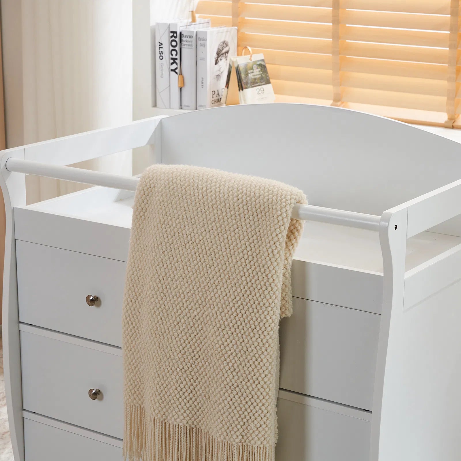 Lit bébé 3-Tier avec garde de sécurité – 90,5x58x92cm