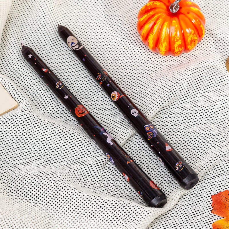 Décoration d'Halloween Ambiance Petits Cadeaux Soy Wax Imprimé Rod Wax Creative Pumpkin Candl