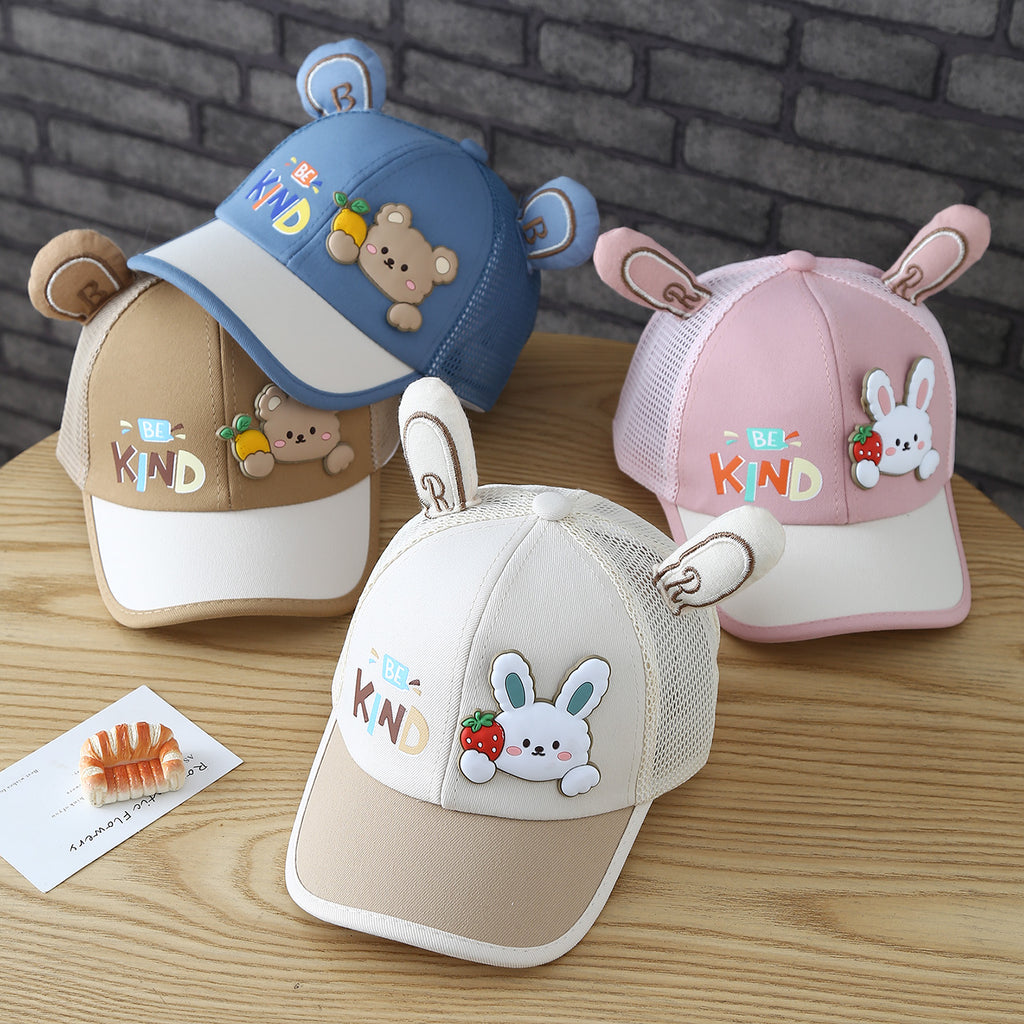 Chapeau de bébé d'été - Chapeau de baseball de lapin de fraise