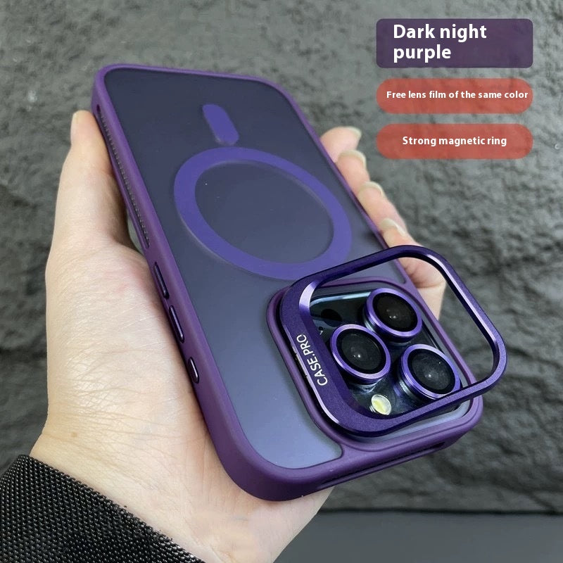 Boîtier de téléphone magnétique de couverture d'objectif