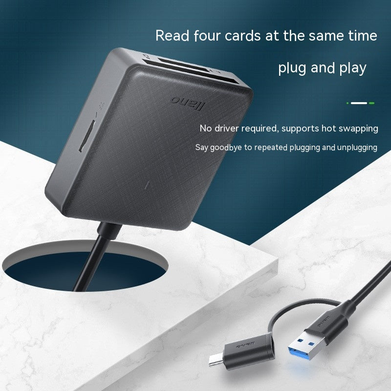 SDTFCFmemory Card USB30 lecteur de cartes-lettres multi-drive à grande vitesse
