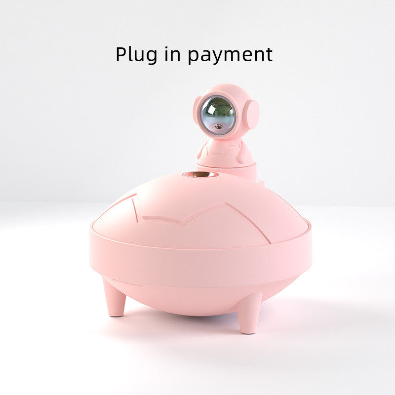 Astronaute Coucher de soleil Humidificateur 2 Mode de pulvérisation 360 degrés Tête tournante Astronaute Lumière