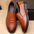 Hommes Respirant Casual Chaussures en cuir d'affaires et polyvalent