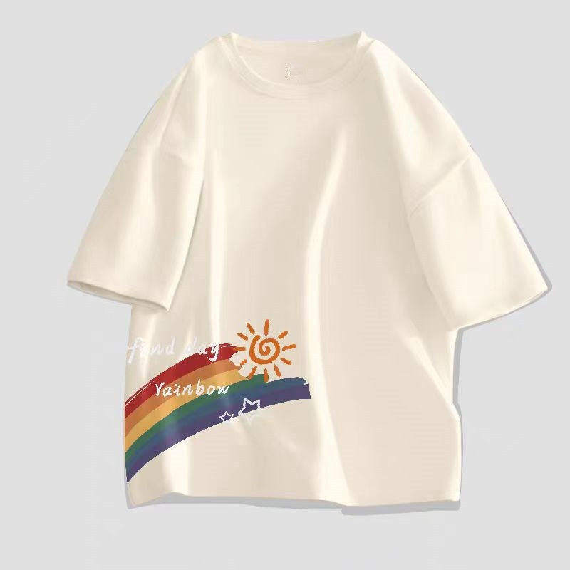 Hommes Hong Kong Style tendance manches courtes T-shirt pour l'été