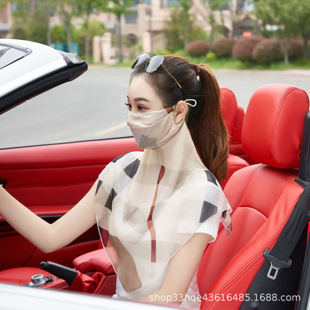 Masque en soie Voile respirante pour femmes