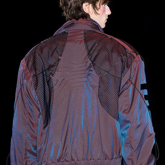 Manteau à mailles pointues en dos de niche