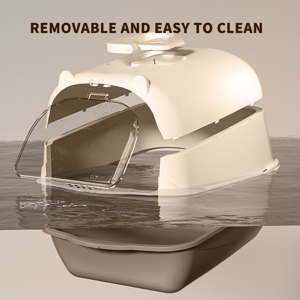 Self-contained only---Portable Litter Box