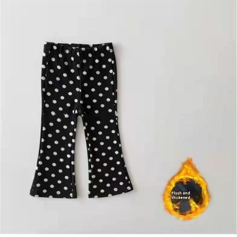 Pantalons de corne doublés de molleton pour filles
