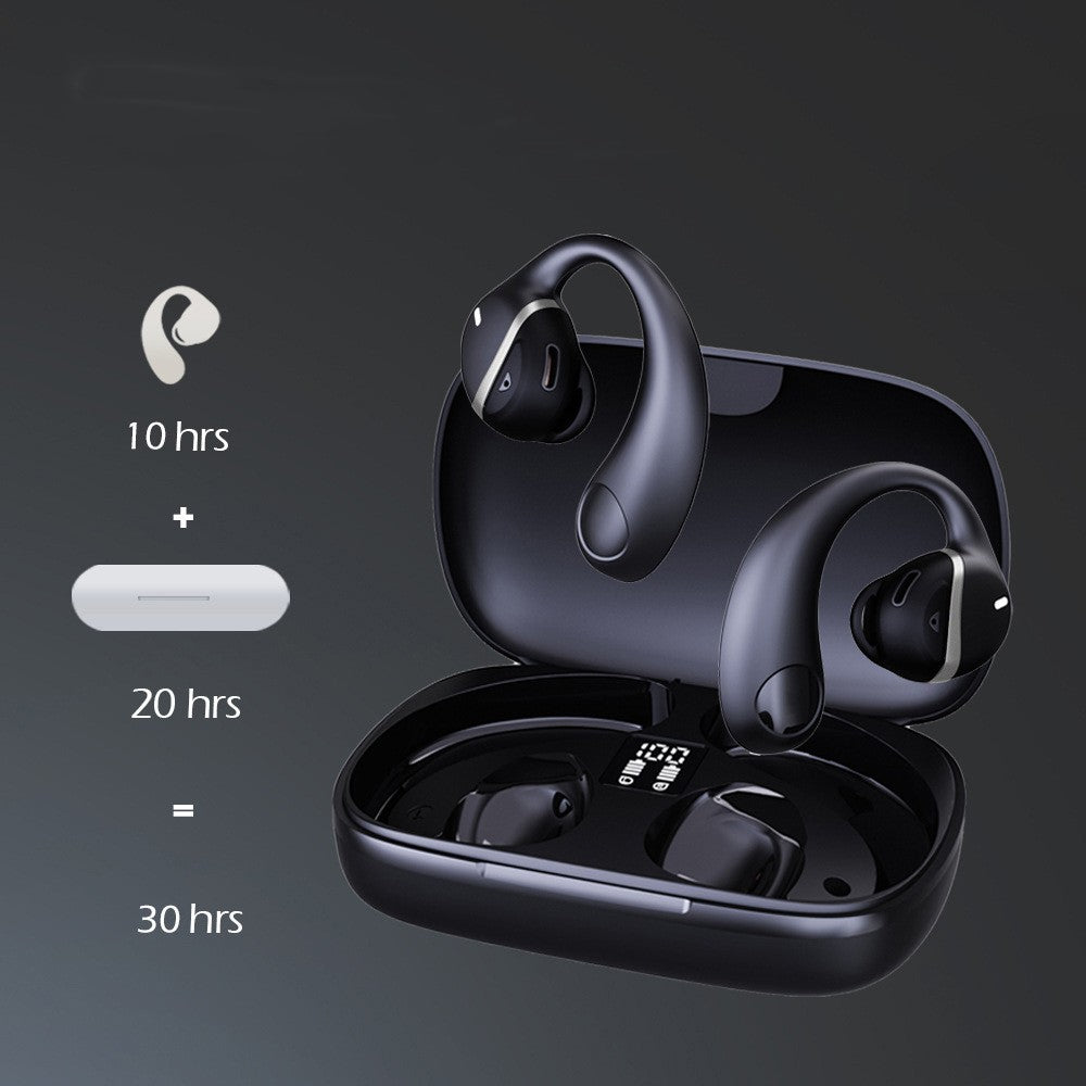 True Wireless Bone Conduction Ear Clip Earbuds Ultra-Long Battery Life