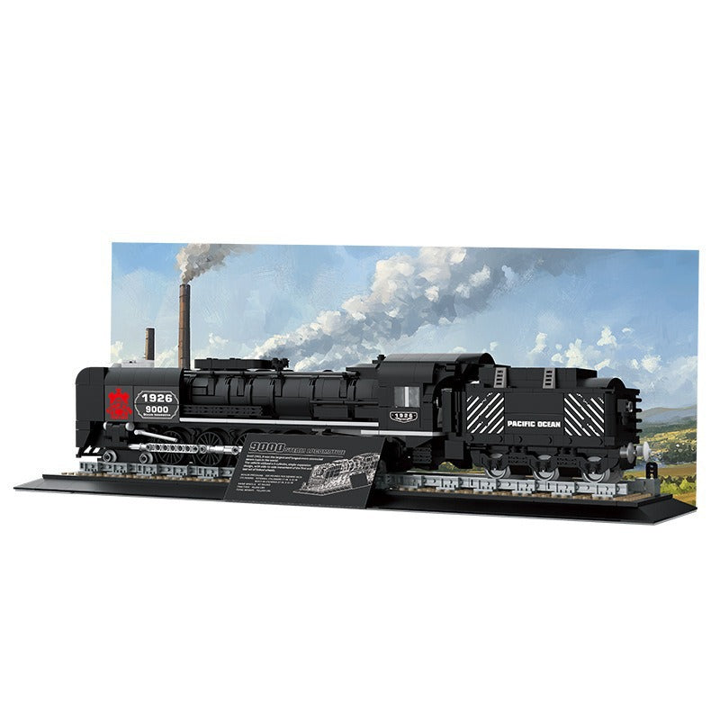 Modèle de train à vapeur et de rail à grande vitesse
