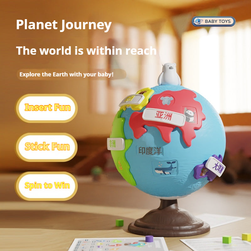 Globe Jouet éducatif Montessori pour garçons et filles