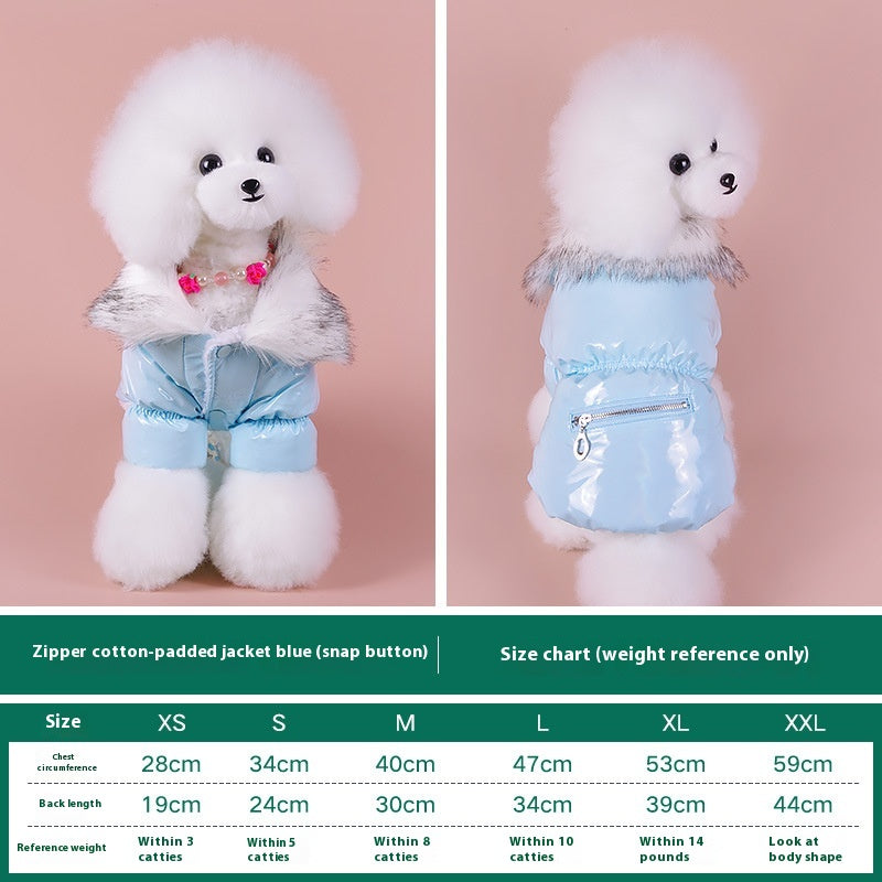 Chaud Pet Automne et hiver épaississant Puppy Down Veste
