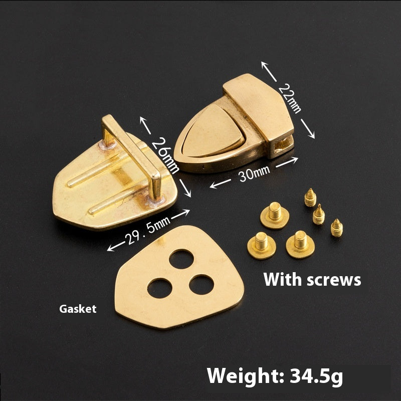 Pure Brass Bag Hardware Accessoires Mortise Lock