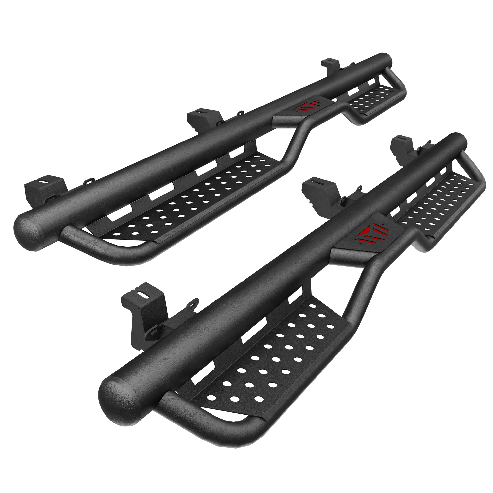 Barres des marches de descente pour 07-18 Jeep Wrangler JK Unlimited 4 Door