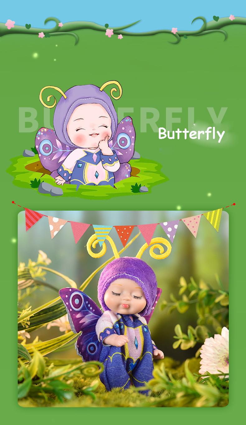 6 Nouvellement amélioré Dormant Poupées Poupées Jouet de filles Boîte Cadeau Set Adorable Princesse Figurines