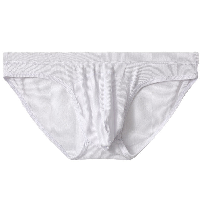 Briefs hommes Convex Low Waist Briefs Respirant Sexy Jeune Sous-vêtements Couleur solide Loose Pan