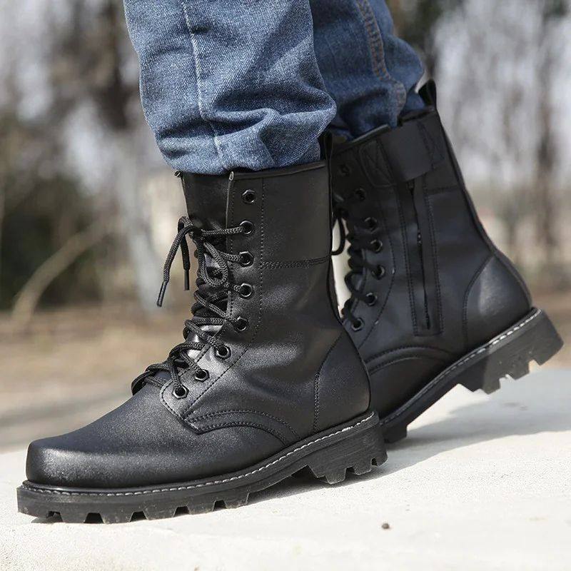 Chaussures militaires de sécurité aux pieds d'acier