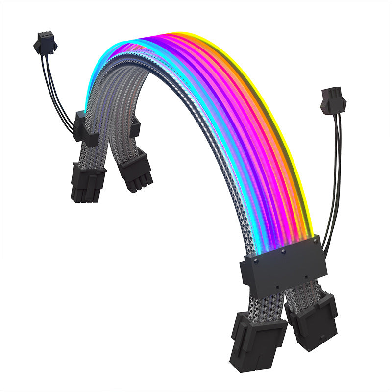 Argb LED Graphics Cable Extension Cable Dual 8P Double phares