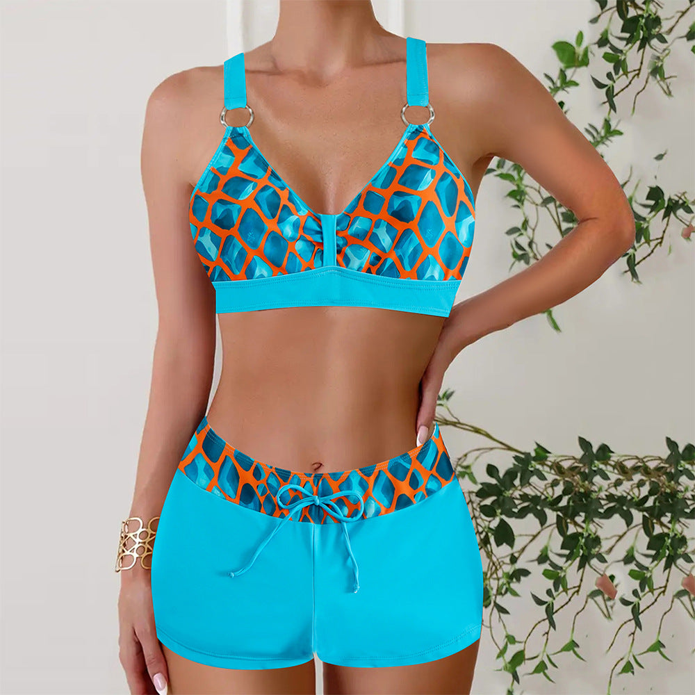 Femmes Colorful Imprimé deux-pièces maillot de bain Bikini