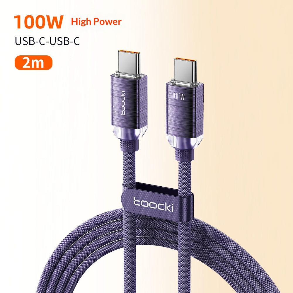 Transparent Fast Charging Data Cable