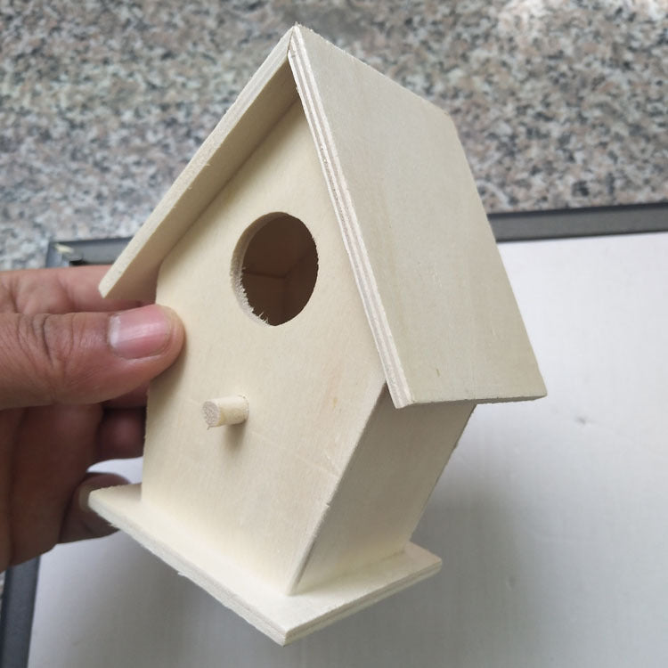Ornements créatifs de nids d'oiseaux en bois