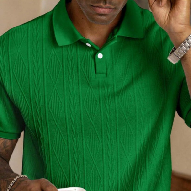 Chemise décontractée tendance Jacquard pour homme