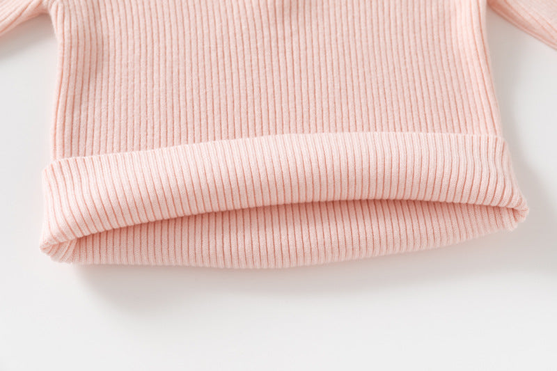 AutomneHiver Enfants Vêtements Filles Chandail de couleur solide