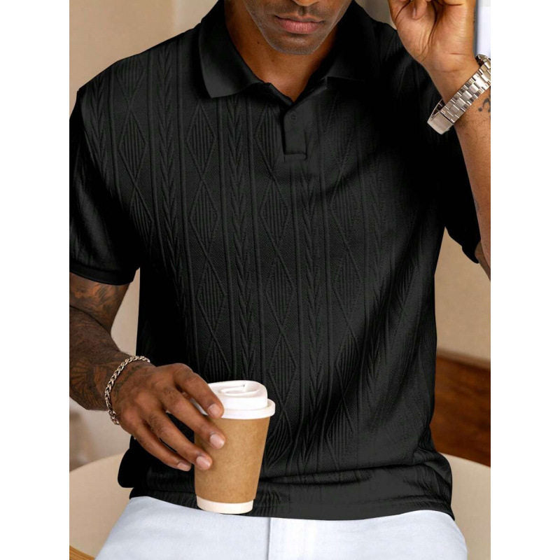 Chemise décontractée tendance Jacquard pour homme