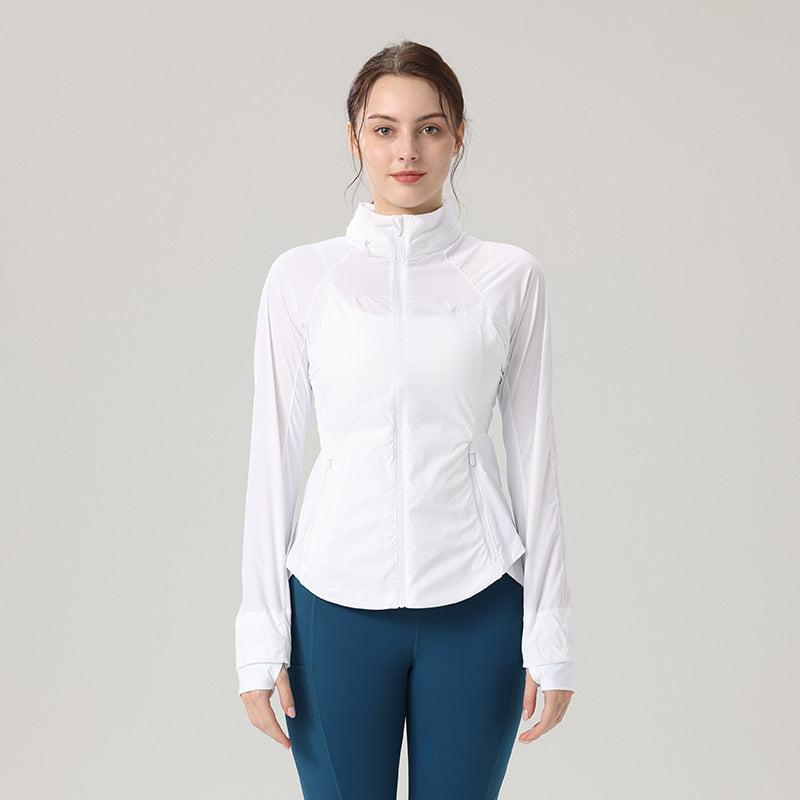 Femmes Outdoor Windproof Sports Top veste de yoga