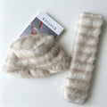 Chapeau chaud d'hiver et jeu d'écharpe - Fashionable et polyvalent peluche écharpe extérieure froide protéger