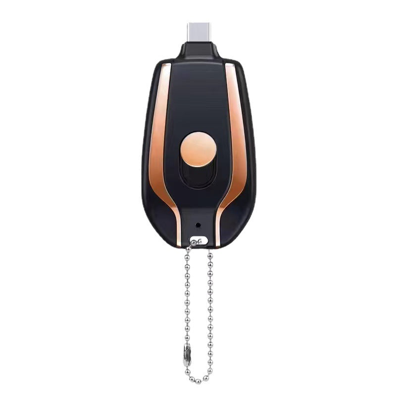 Chargeur de porte-clés d'urgence Mini de 1500mAh avec batterie Mini ultra-compact de type C P