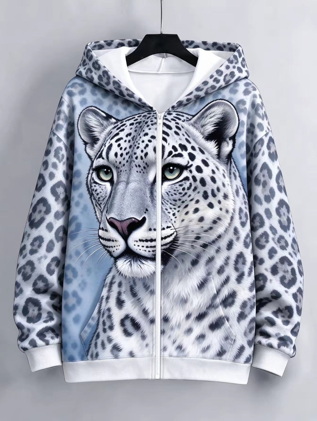 Sweatshirt à capuche Zip Up de style européen américain pour femme