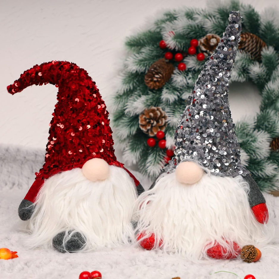12 En Gnome de Noël allumé