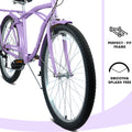 A26265B Vélo de croisière de plage de 26 pouces à 7 vitesses pour hommes et femmes