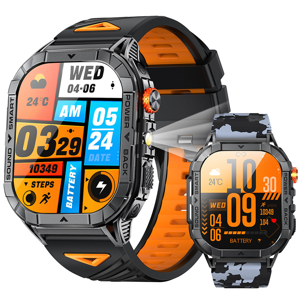 K70A Smartwatch avec surveillance de la fréquence cardiaque et appel Bluetooth