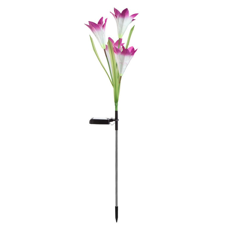 Lampe de jardin de pelouse solaire couleur LED
