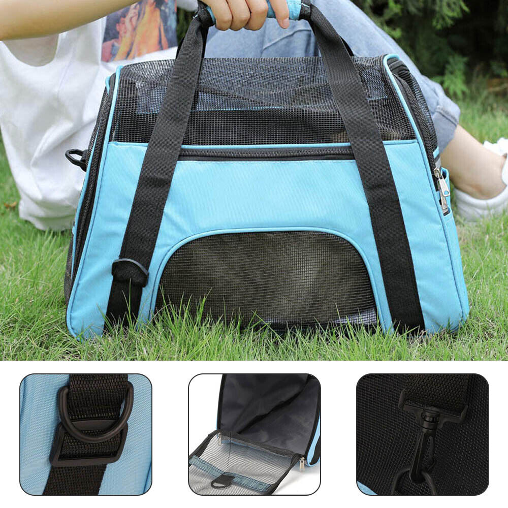 Grand sac de transport d'animaux de compagnie AVC Portable Soft Fabric Pold Dog Chat Puppy Travel Bag