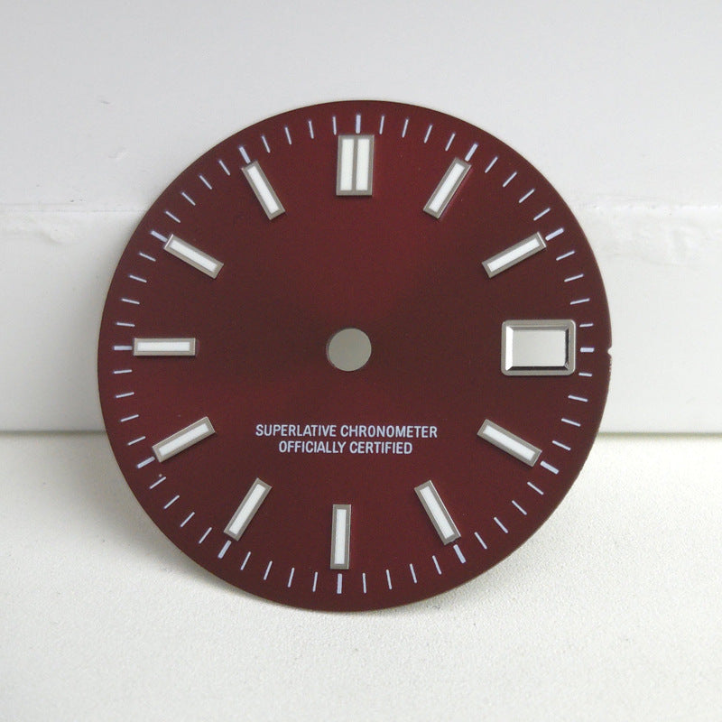 Cadran vert lumineux approprié pour la montre de mouvement