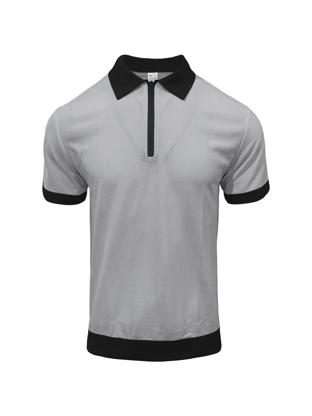 Polo homme demi-zip Polo avec collier et manches courtes