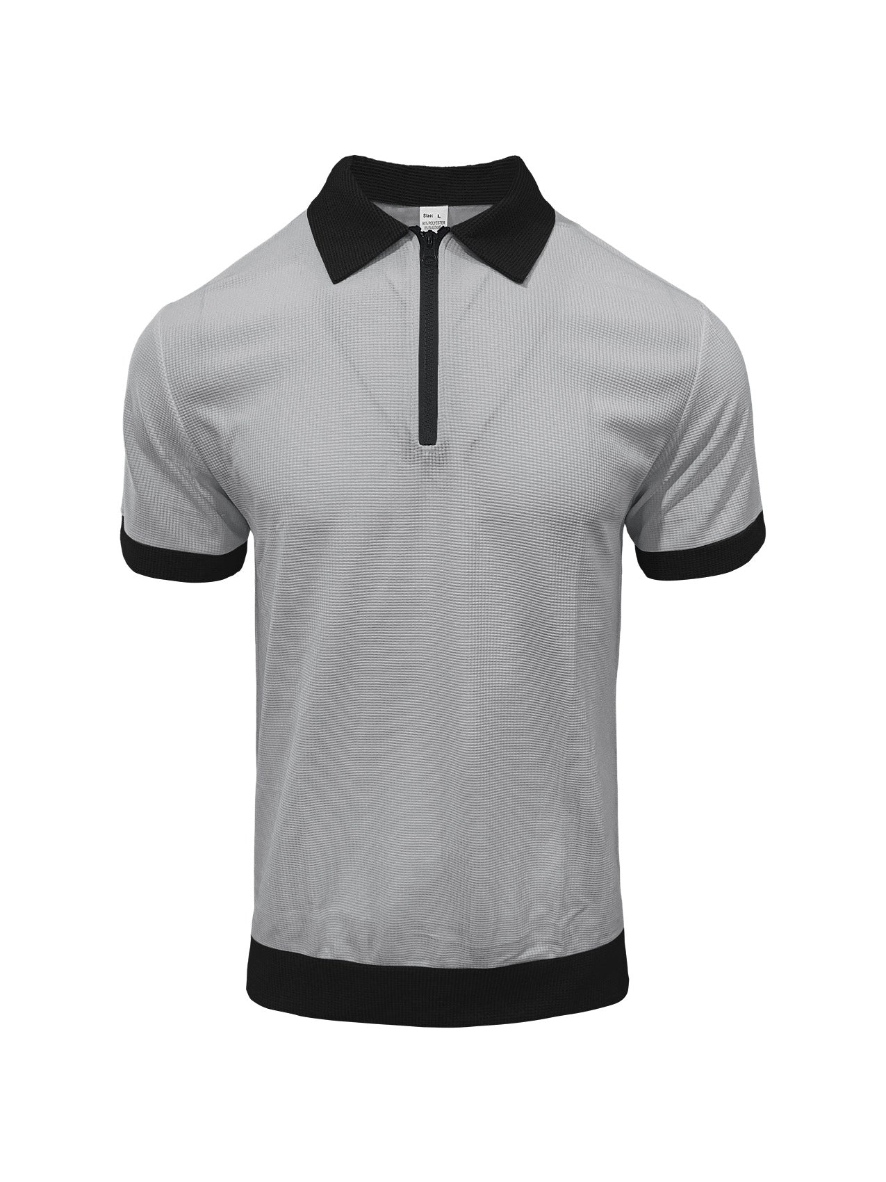 Polo homme demi-zip Polo avec collier et manches courtes