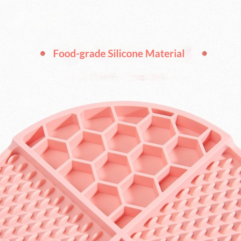 Bol alimentaire lent Silicone Licing Mat Plaque de collage