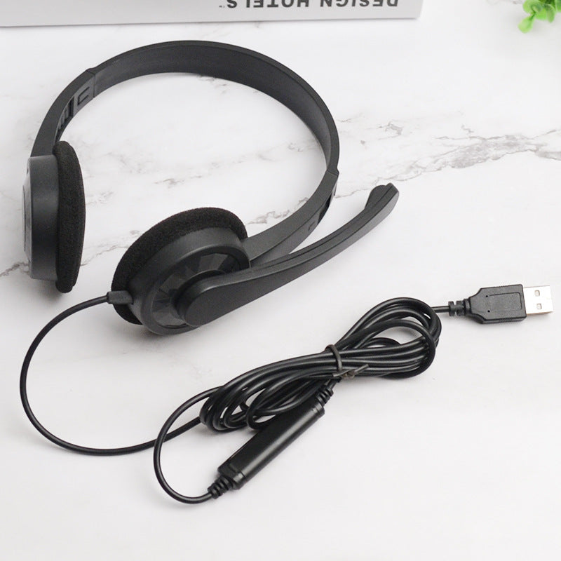 En stock Ordinateur USB E-sports Service téléphonique Service à la clientèle Casque de jeu Wired Music