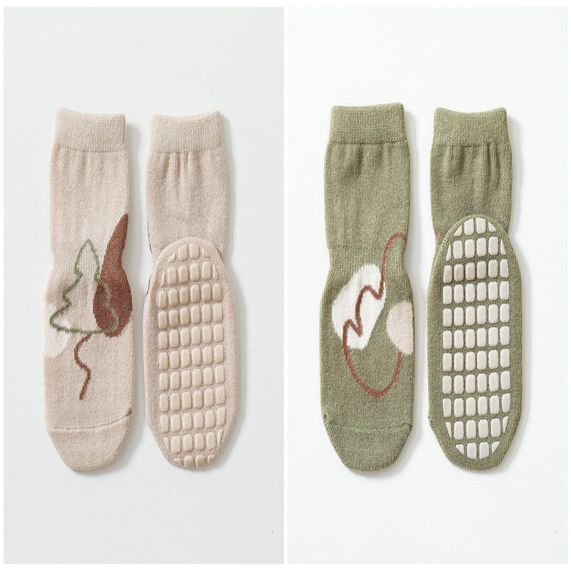 Bébé Automne et hiver Colle antidérapante Fond Chaussettes antidérapantes Tube Chaussettes