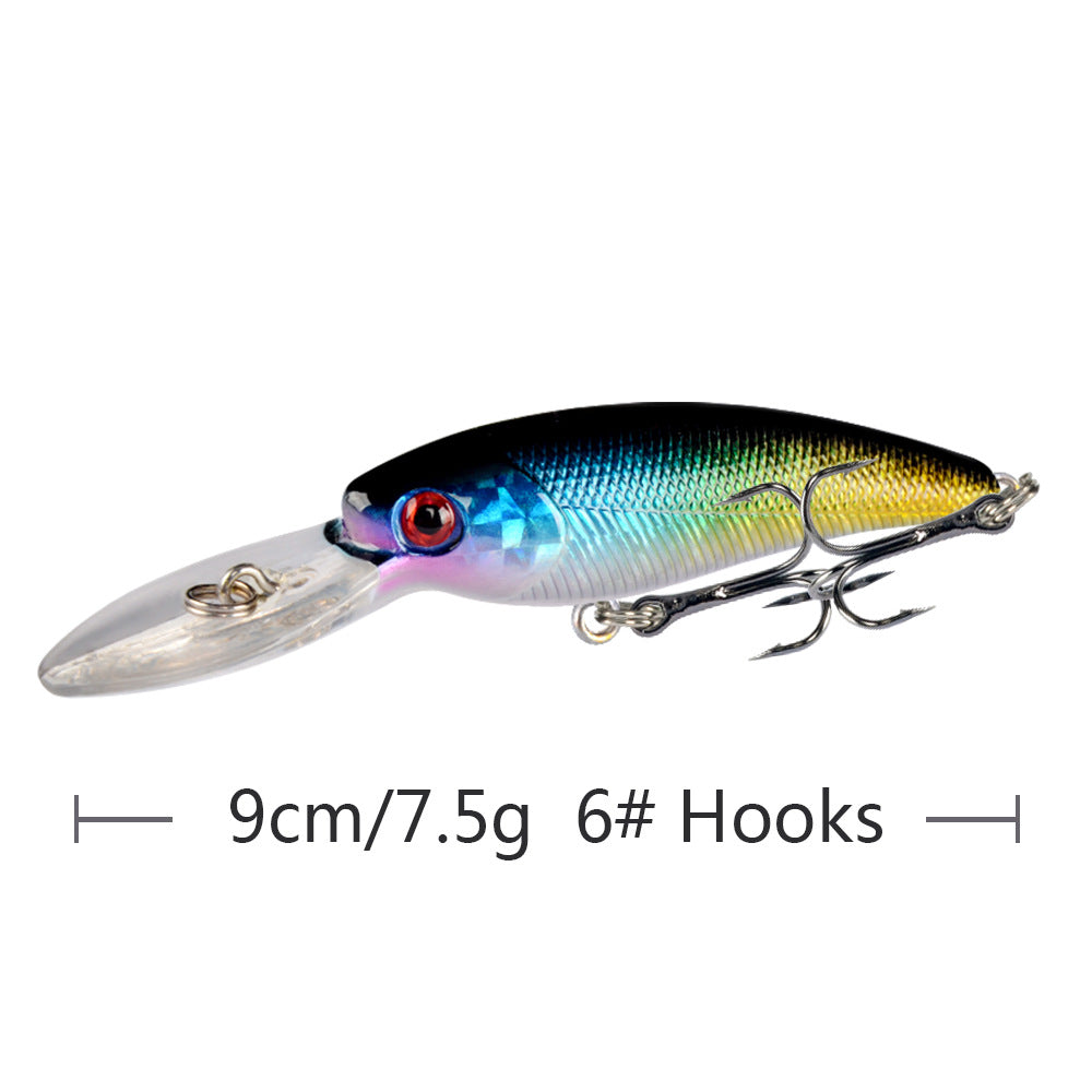 10 Couleur Minorua Bait Plastic Biomimetic Fausse Fausse Bait