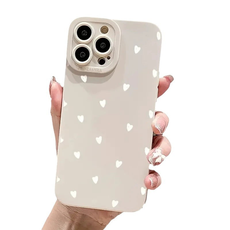 Coeur blanc Téléphone portable Shell