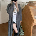 Women's Long Cable Knit Cardigan